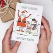 トレンディースモダンクリプトGroovy新年クリスマス シーズンカード