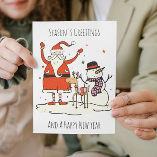 トレンディースモダンクリプトGroovy新年クリスマス シーズンカード