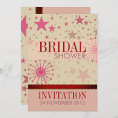 トレンディースモダンターズブライダルシャワーパーティの招待状 招待状 (正面/裏面)