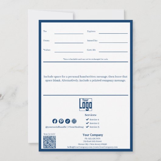 トレンディースモールビジネスイースターギフト証明書 (裏面)