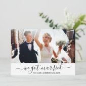 トレンディース得トWe結婚した写真結婚のカード サンキューカード (スタンド正面)