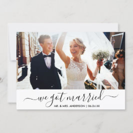トレンディース得トWe結婚した写真結婚のカード サンキューカード