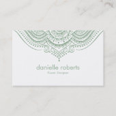 トレンディーセージ緑マンダラ 名刺 (正面)