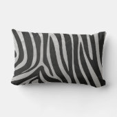 トレンディーゼブラアニマルプリント絵柄 ランバークッション (裏面)