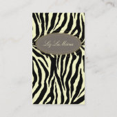 トレンディーゼブラプリント 名刺 (裏面)