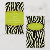 トレンディーゼブラプリント 名刺 (正面/裏面)