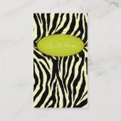 トレンディーゼブラプリント 名刺 (裏面)