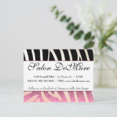 トレンディーゼブラ&チータサロン販売証明書 ポストカード (スタンド正面)