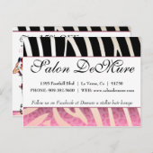 トレンディーゼブラ&チータサロン販売証明書 ポストカード (正面/裏面)