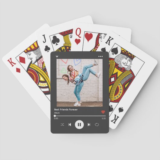 トレンディーソングプレーヤーフォト&ネームユニークブラック トランプ (裏面)