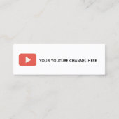 トレンディーソーシャルメディアの名刺 スキニー名刺 (正面)