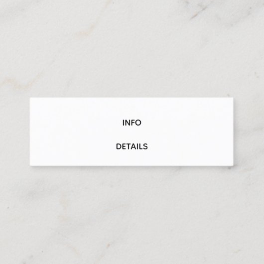 トレンディーソーシャルメディアの名刺 スキニー名刺 (裏面)