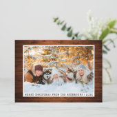 トレンディータイプライターフォントウッドミニマリスト写真 シーズンカード (スタンド正面)