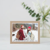 トレンディータイプライターフォントミニマリストフォトクラフト ポストカード (スタンド正面)