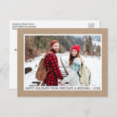 トレンディータイプライターフォントミニマリストフォトクラフト ポストカード (正面/裏面)