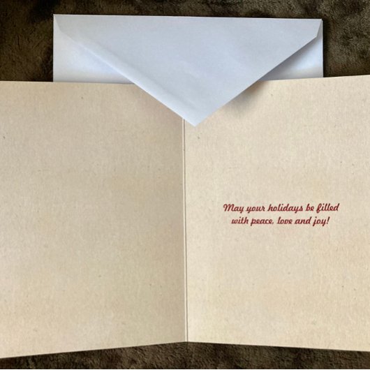 トレンディータイポグラフィクリスマスツリーホリデーフォト シーズンカード