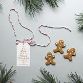 トレンディータイポグラフィクリスマスツリー ギフトタグ