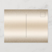 トレンディータイポグラフィシャンパンウェディングザデイト 案内ポストカード (裏面)