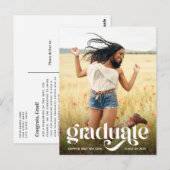 トレンディータイポグラフィホワイトオーバーレイ写真研究科 ポストカード (正面/裏面)