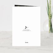 トレンディータイポグラフィメリークリスマスフォト実在 箔シーズンカード (裏面)