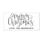 トレンディータイポグラフィメリークリスマス セルフインキングスタンプ (デザイン)