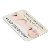 トレンディータイポグラフィ写真の誕生発表 マグネット (右側)