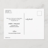 トレンディータイポグラフィ卒業写真卒業 ポストカード (裏面)