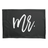 トレンディータイポグラフィ夫妻 枕カバー (正面左)