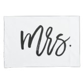 トレンディータイポグラフィ夫妻 枕カバー (正面右)