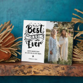 トレンディータイポグラフィ最高のパパEver Photo フォトプラーク (側面)