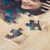 トレンディータイポグラフィ最高のフレンド名フォトコラージュ ジグソーパズル (側面)