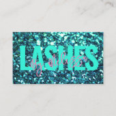 トレンディータイポグラフィ美しいメイクアップアーティストラッシュ 名刺 (正面)