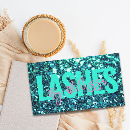 トレンディータイポグラフィ美しいメイクアップアーティストラッシュ 名刺