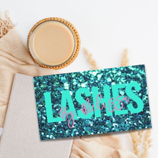 トレンディータイポグラフィ美しいメイクアップアーティストラッシュ 名刺