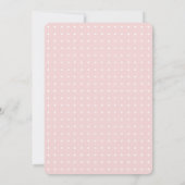 トレンディータイポグラフィ赤面ピンク結婚式招待状 招待状 (裏面)