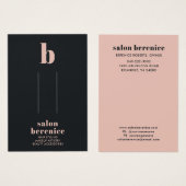 トレンディータイポグラフィ赤面ブラックヘアクリップ表示 (正面&裏面)