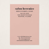 トレンディータイポグラフィ赤面ブラックヘアクリップ表示 (裏面)