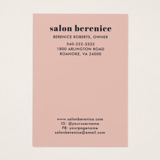 トレンディータイポグラフィ赤面ブラックヘアクリップ表示 (裏面)