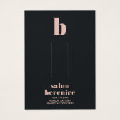 トレンディータイポグラフィ赤面ブラックヘアクリップ表示 (正面)