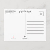 トレンディータイポグラフィ「ようこそベビー」写真 案内ポストカード (裏面)