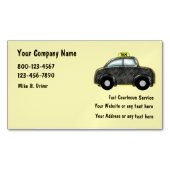 トレンディータクシー配車便 マグネット名刺 (正面)