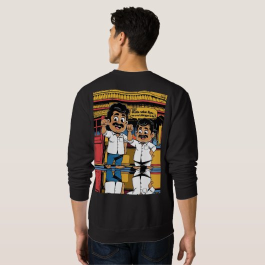 トレンディータミルフレンズ引用文Tシャツ スウェットシャツ (裏面フル)