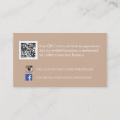 トレンディータンシェブロンジグモノグラムヘアサロン 名刺 (裏面)