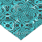 トレンディーターコイズティール(緑がかった色)ブルーお尻ボヘミアンバリアート ショートテーブルランナー (コーナー)