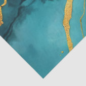 トレンディーターコイズブルー金ゴールドマーブルコレクション 薄葉紙 (詳細)