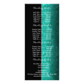 トレンディーターコイズヘアサロン価格リストラックカード ラックカード (裏面)