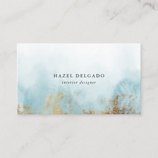 トレンディーターコイズ金ゴールド設計者 名刺 (正面)