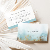 トレンディーターコイズ金ゴールド設計者 名刺