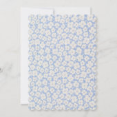 トレンディーダスティブルーフローラ結婚式の日付を保存 (裏面)