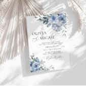 トレンディーダスティブルーフローラ結婚式招待状 招待状